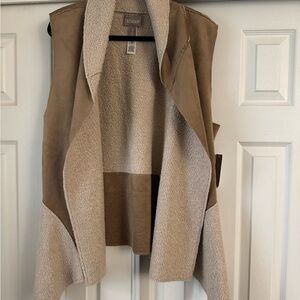 Chico's Tan and Cream Women's Vest